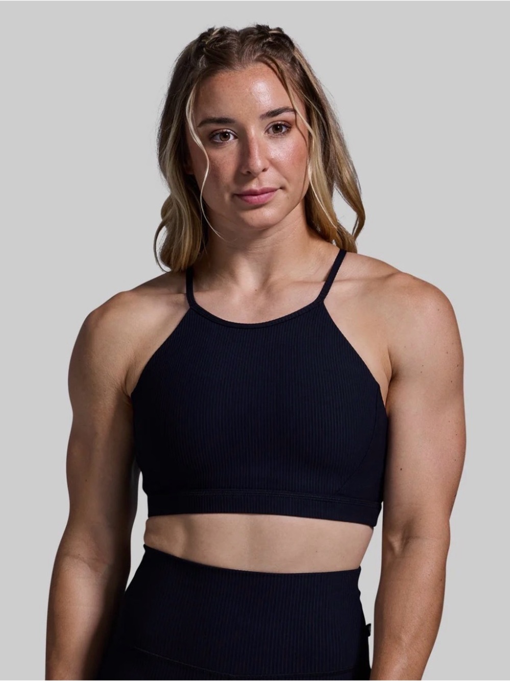 NWOT Born Primitive Black Ribbed Break The Limits Sports Bra-sold out